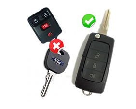 Chave Canivete Completa - Ford Ecosport e Fiesta